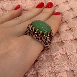 Vintage Emerald Statement Ring